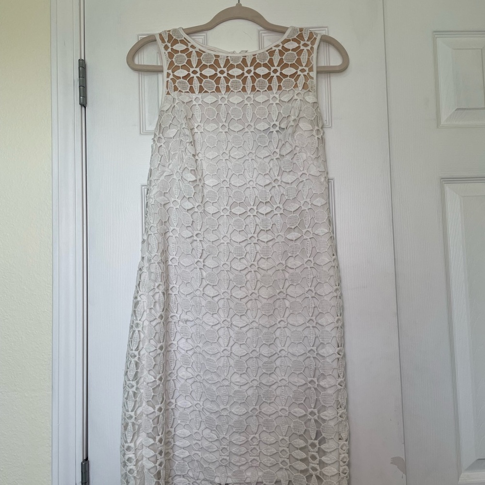 Elegant White Lace Dress
